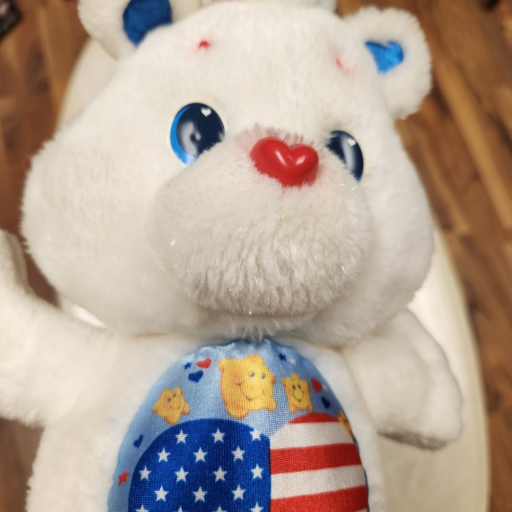 Vintage Care Bear Kenner Proud Heart Plush Stuffed Animal Environmental - Picture 13 of 13